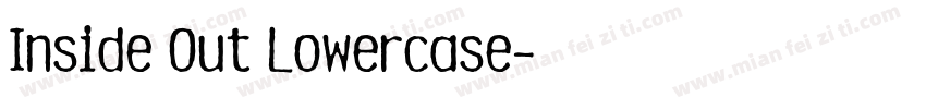 Inside Out Lowercase字体转换